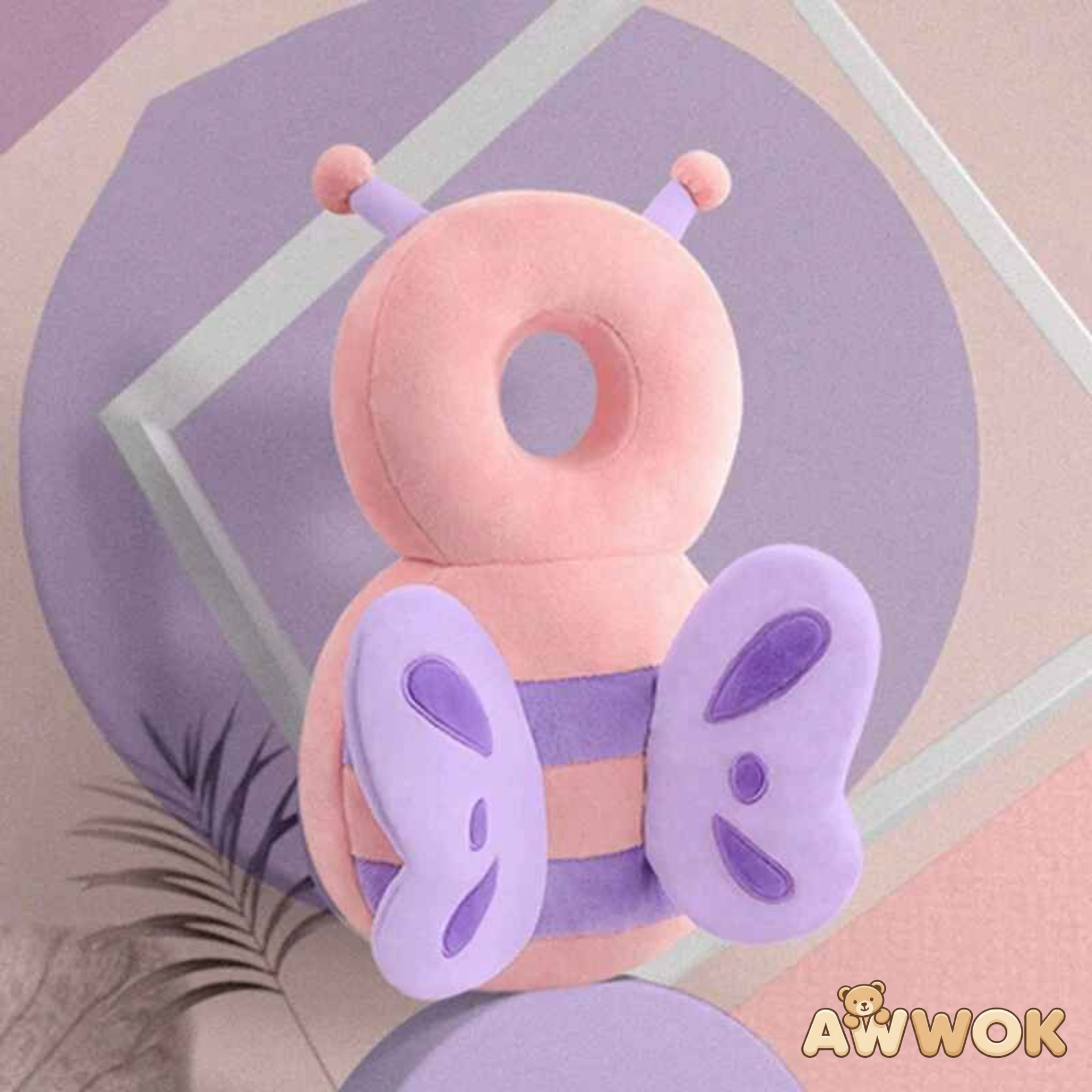 AWWOK® Baby Kopfschutzkissen – Schmetterling