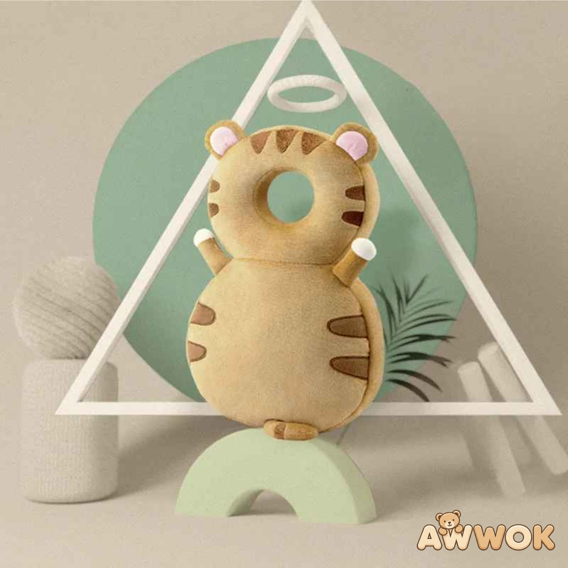 AWWOK® Baby Kopfschutzkissen – Tiger